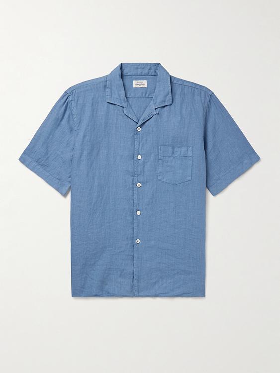 Blue short sleeve shirt from Hartford