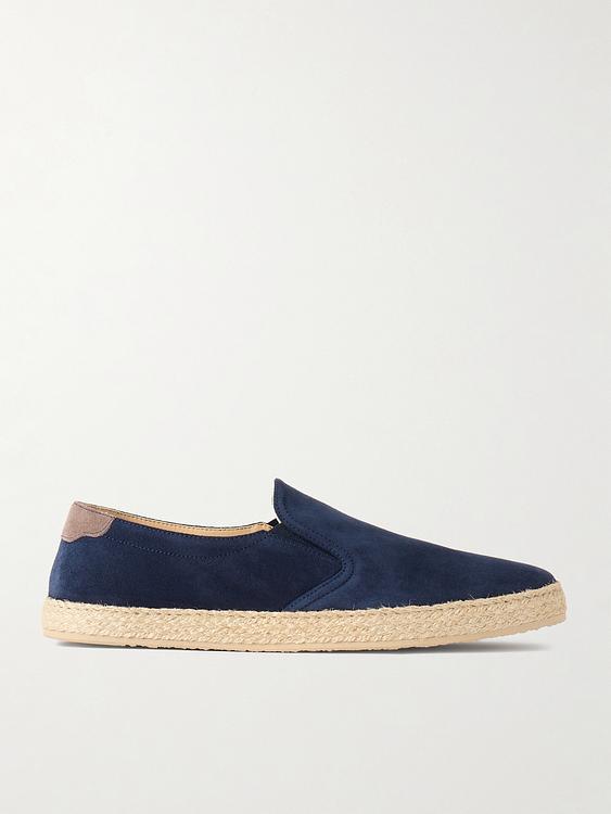 Dark blue espadrilles from Brunello Cucinelli