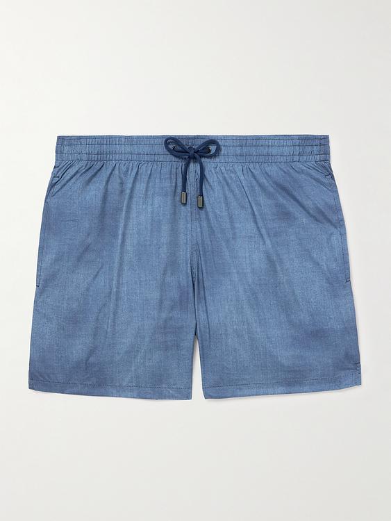 Blue swim shorts from Canali