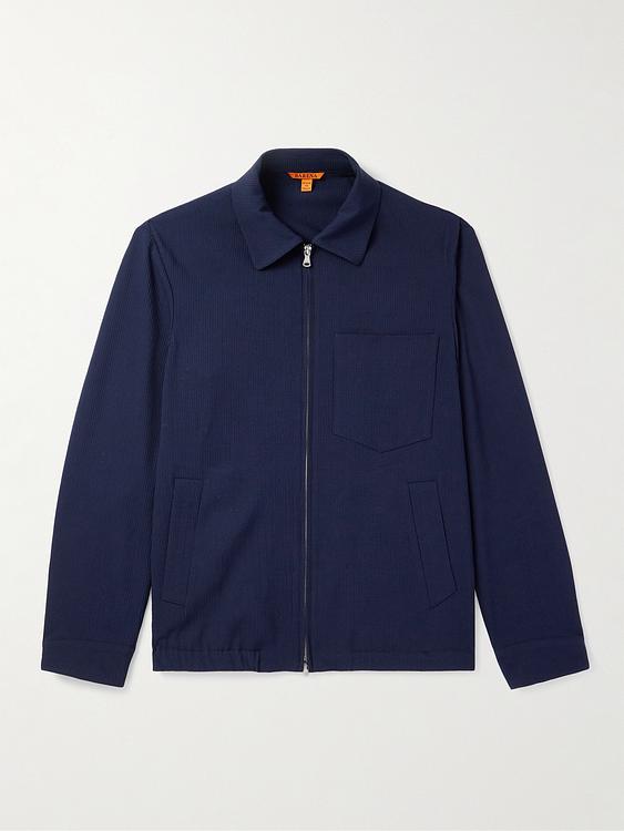 Dark blue casual jacket from Barena