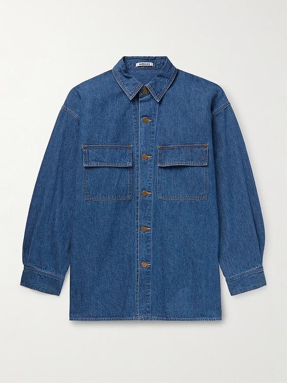 Dark blue denim jacket from Auralee