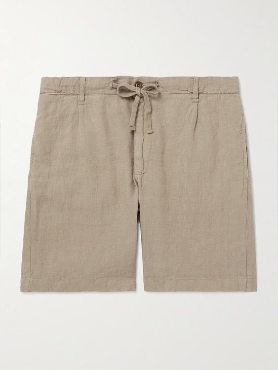 Taupe drawstring shorts from Hartford