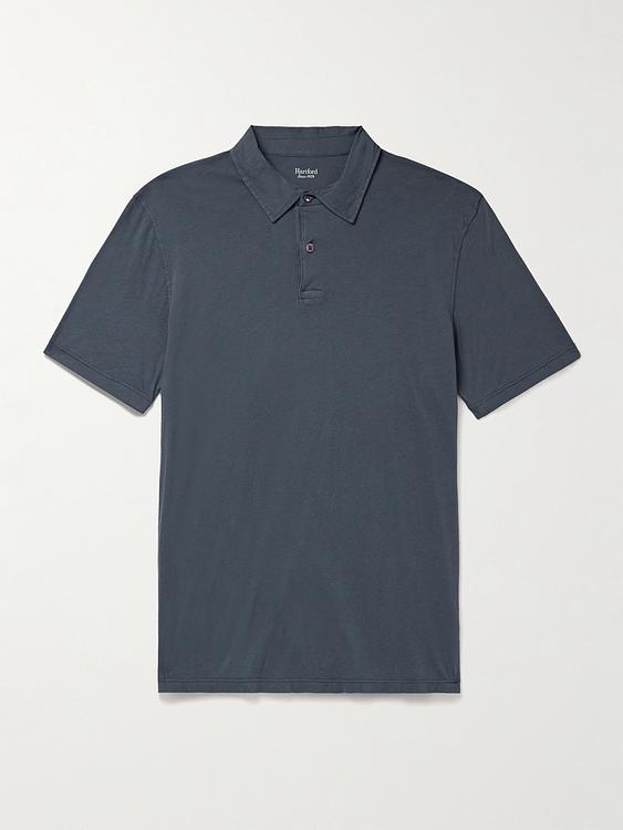 Dark grey short sleeve polo shirt from Hartford