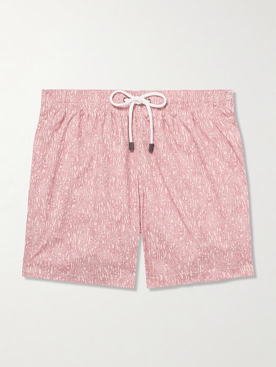 Light pink swim shorts from Canali