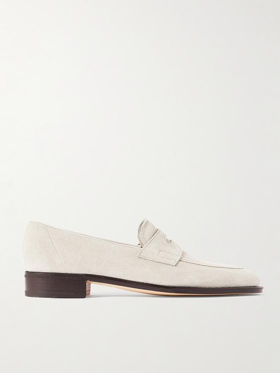 White loafers from John Lobb