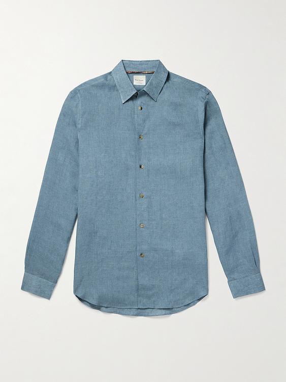 Blue linen shirt from Paul Smith