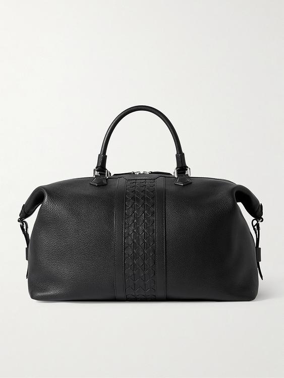 Black weekend bag from Serapian