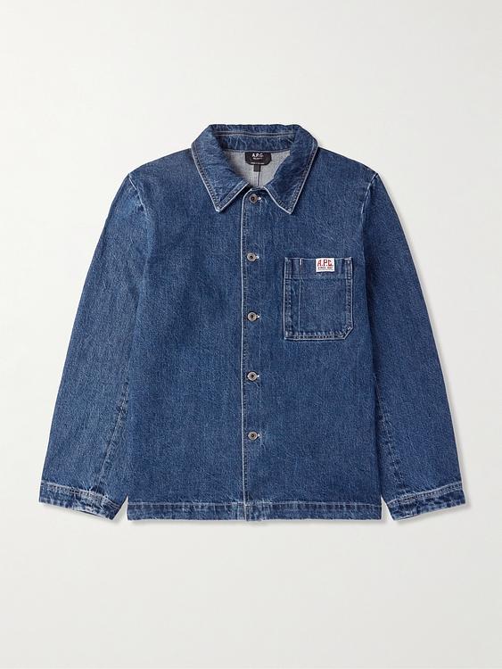 Dark blue denim jacket from A.P.C