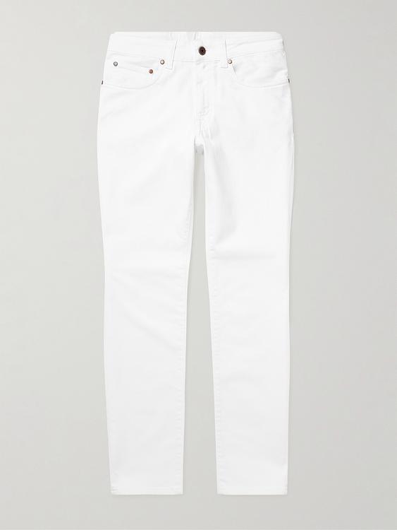 White jeans from Boglioli