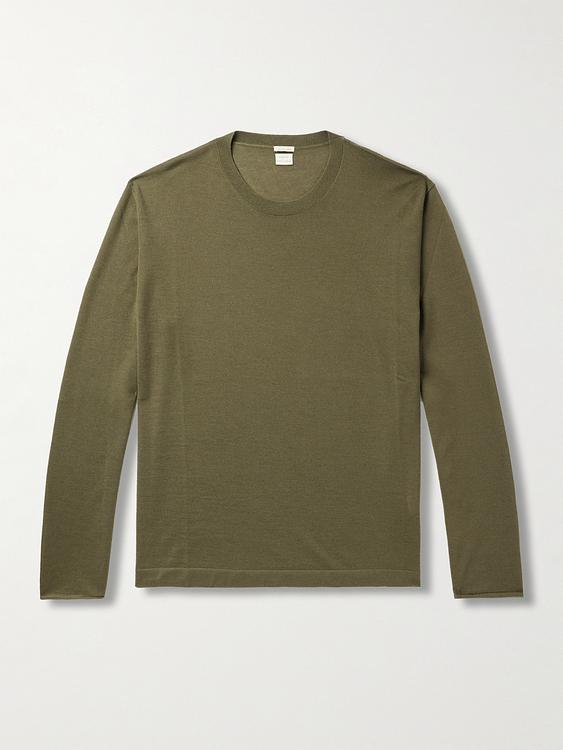 Taupe sweater from Massimo Alba