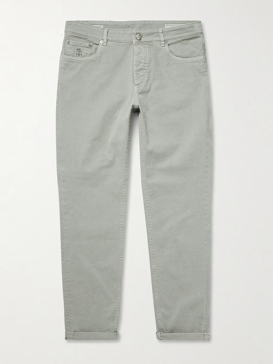 Grey jeans from Brunello Cucinelli