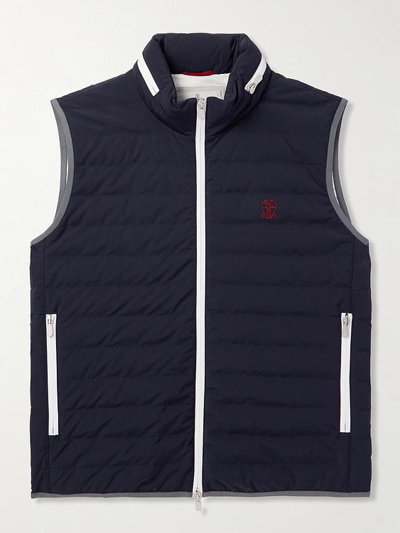 Black vest from Brunello Cucinelli