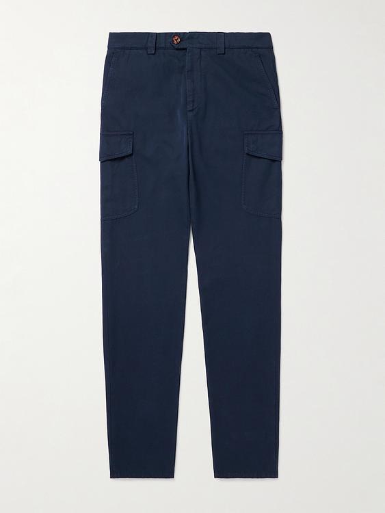 Dark blue chinos from Brunello Cucinelli