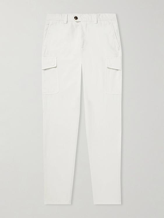 White chinos from Brunello Cucinelli