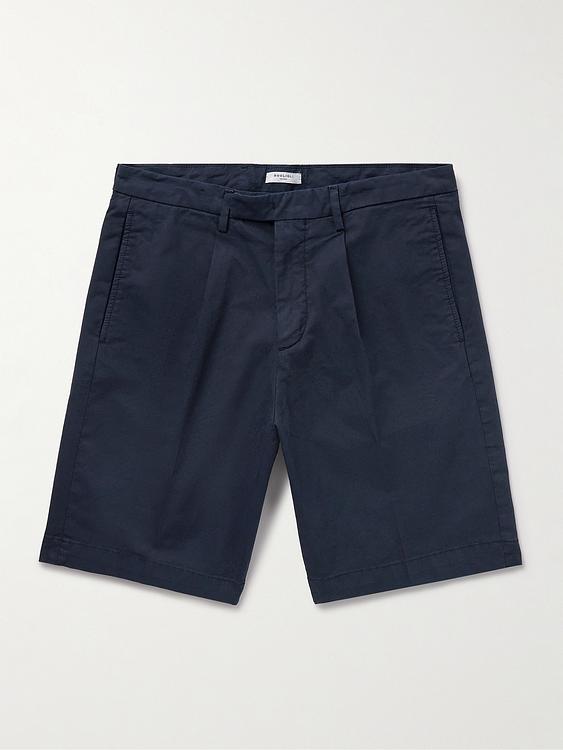 Black chino shorts from Boglioli