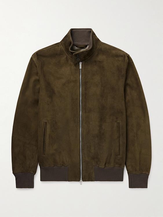 Dark green bomber jacket from Boglioli