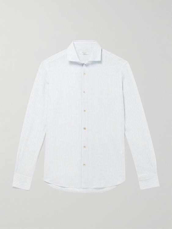 White linen shirt from Boglioli