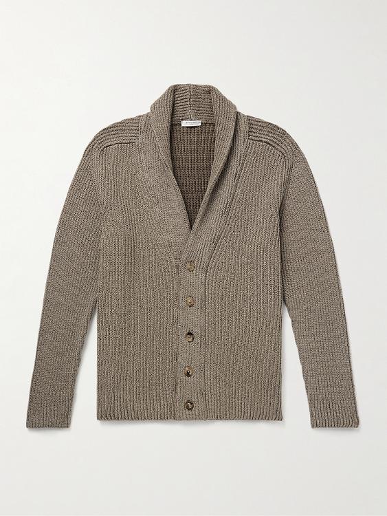 Grey cardigan from Boglioli