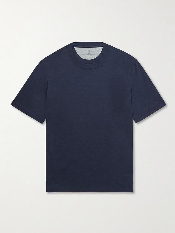 Dark grey t-shirt from Brunello Cucinelli
