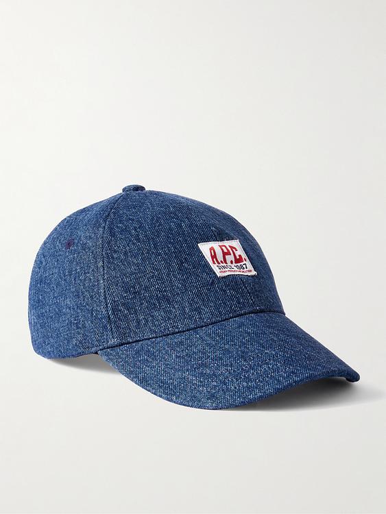 Print dark blue cap from A.P.C