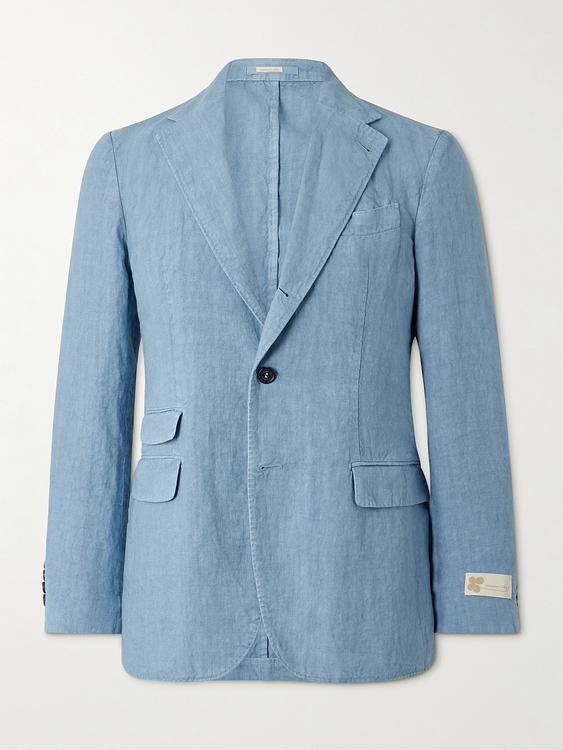 Blue suit jacket from Massimo Alba