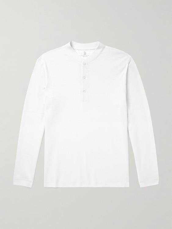 White casual shirt from Brunello Cucinelli