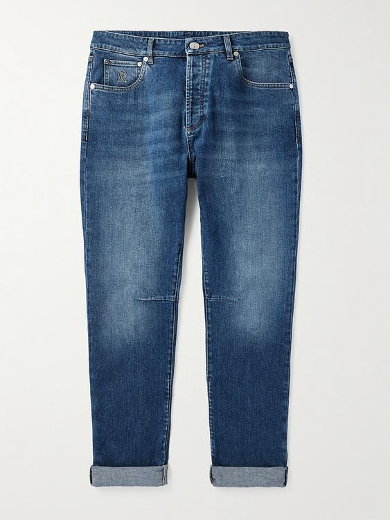 Dark blue jeans from Brunello Cucinelli