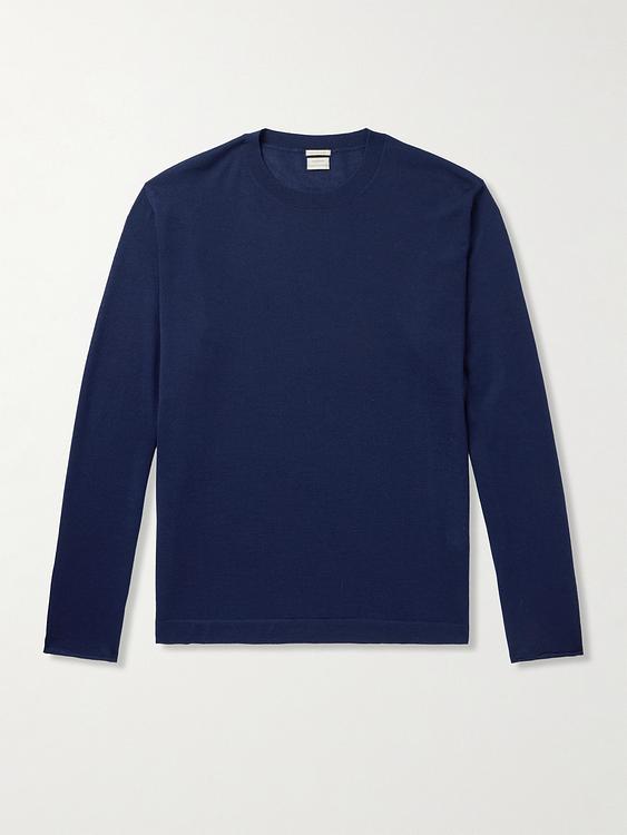 Dark blue sweater from Massimo Alba