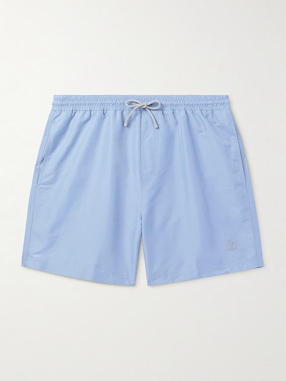 Light blue swim shorts from Brunello Cucinelli