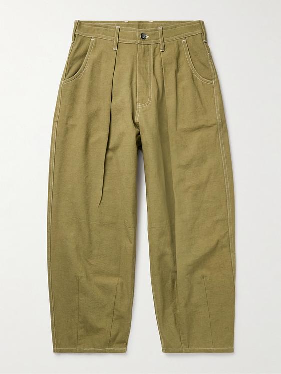 Khaki casual trousers from Story Mfg.