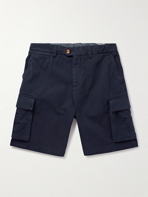 Black cargo shorts from Brunello Cucinelli