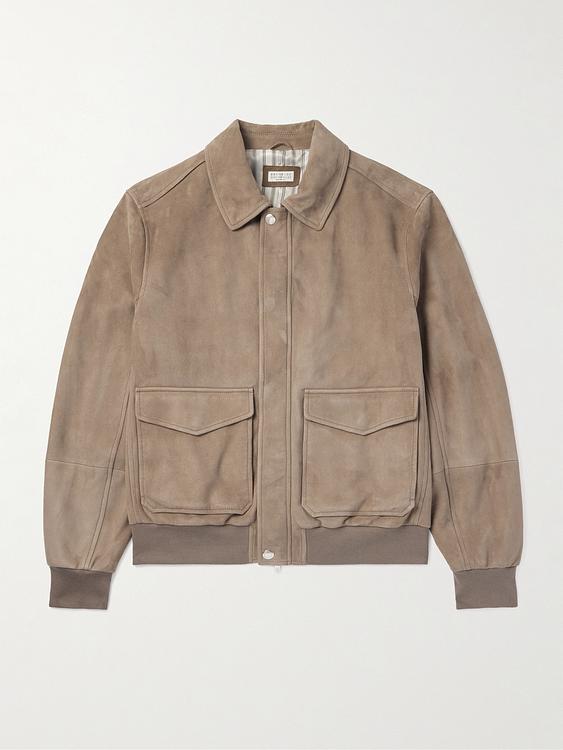 Grey bomber jacket from Brunello Cucinelli