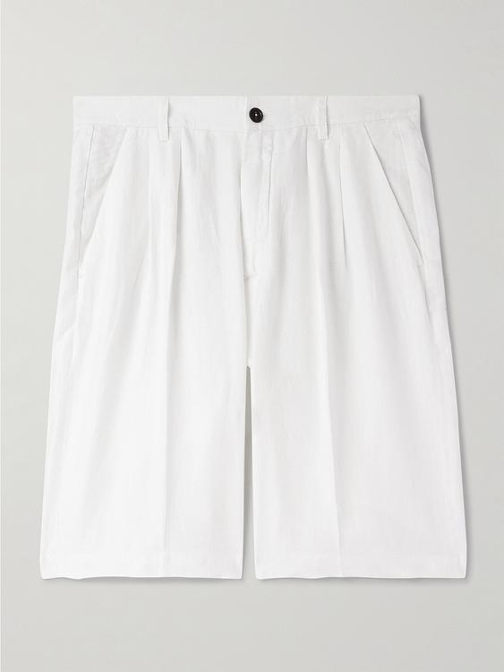 White chino shorts from Massimo Alba