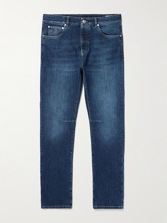 Dark blue jeans from Brunello Cucinelli