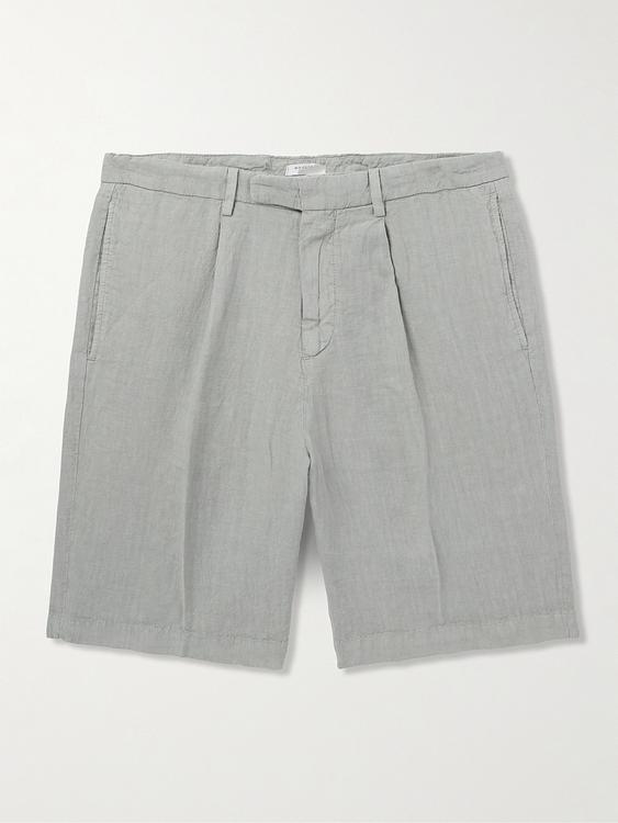 Grey chino shorts from Boglioli