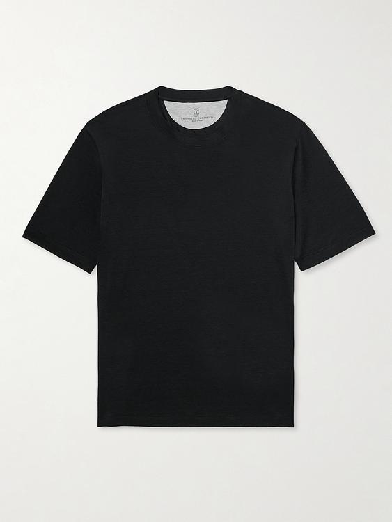 Black t-shirt from Brunello Cucinelli