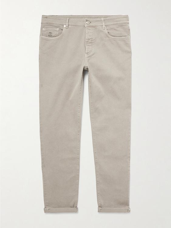 Beige jeans from Brunello Cucinelli