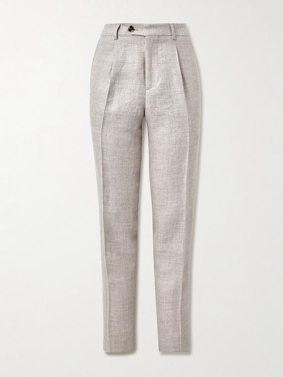 Beige formal trousers from Brunello Cucinelli