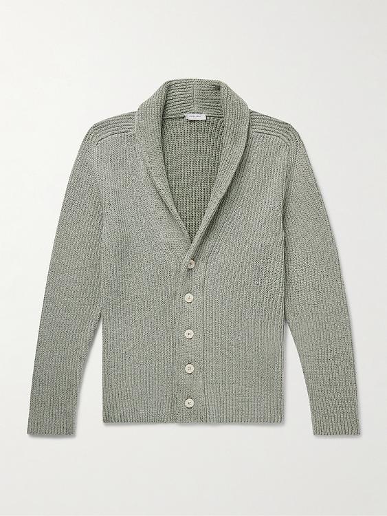 Grey cardigan from Boglioli