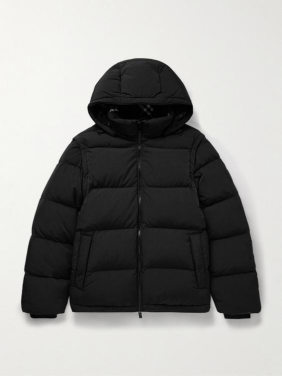 Black down jacket from Burberry