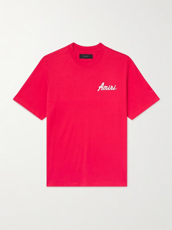 Print red t-shirt from Amiri
