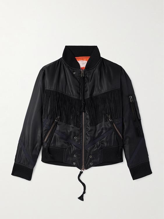 Black bomber jacket from Greg Lauren