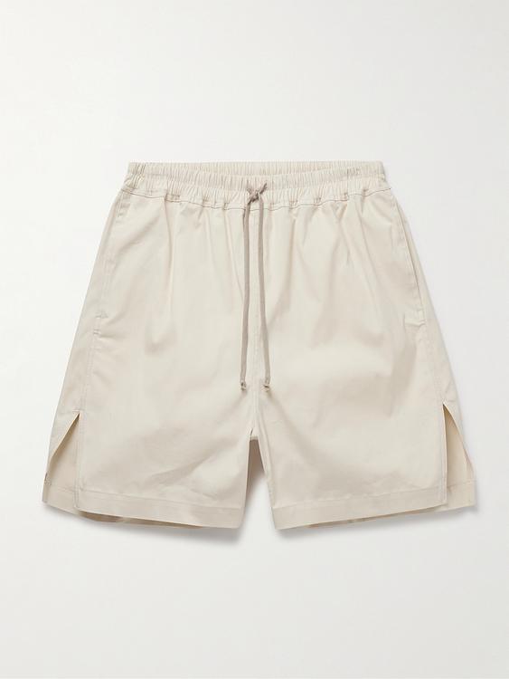 White drawstring shorts from Rick Owens