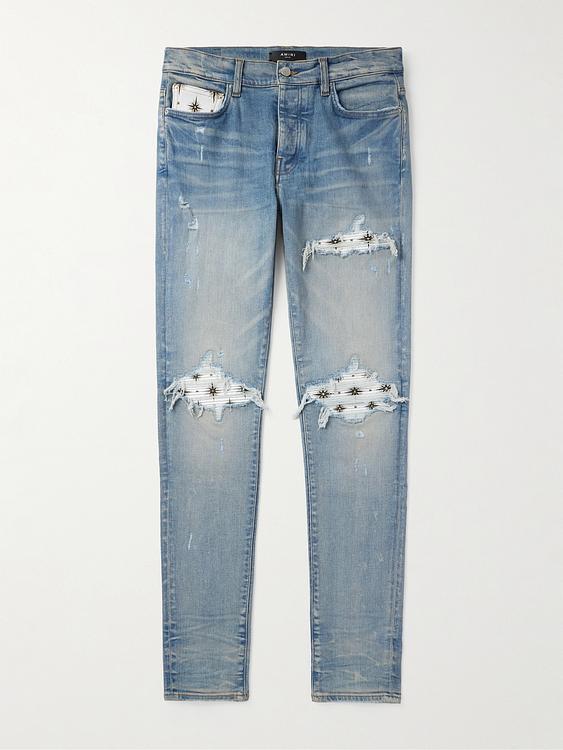 Blue distressed jeans from Amiri