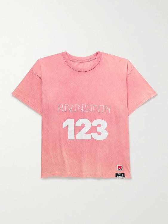 Print peach t-shirt from Rrr123
