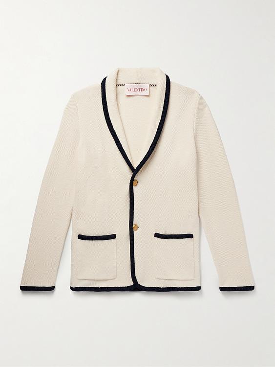White cardigan from Valentino Garavani
