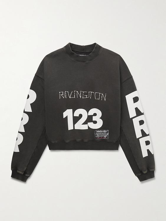 Print dark grey sweatshirt from Rrr123