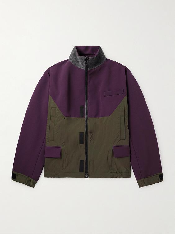 Purple fleece jacket from Sacai