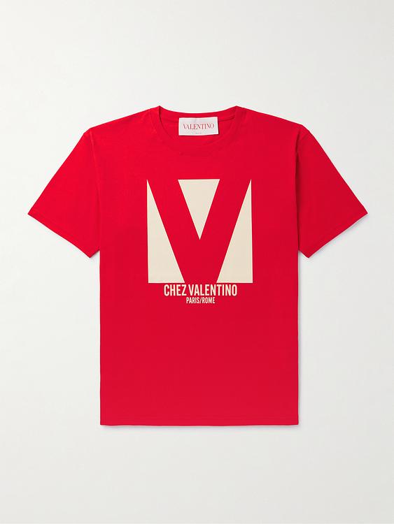 Print red t-shirt from Valentino Garavani