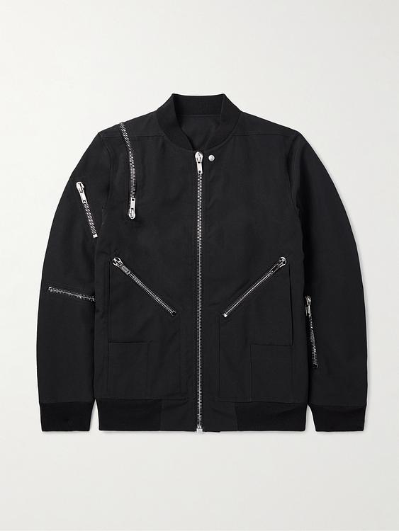 Black bomber jacket from Rick Owens